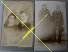 Lot of 12 Hard Photos Portraits etc circa 1880 to 1910 (18064)