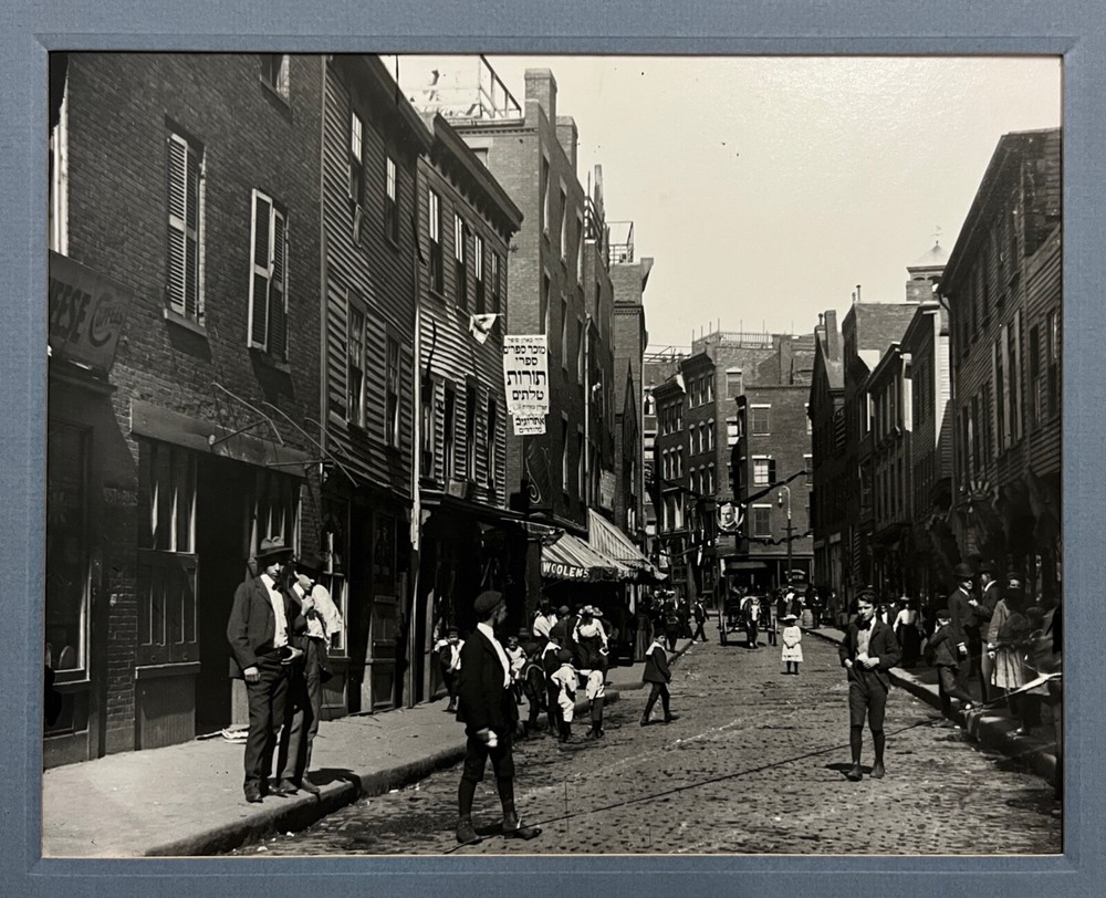 Photograph of Salem Street Boston’s North End 1901 Brearley Collection