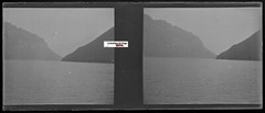 Landscape, Glass Photo Stereoscopic Plate, Black & White Negative 4.5×10.7 cm