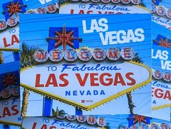 Postcard Las Vegas Travel Set of 2