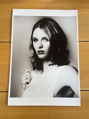 Portrait of a model B&W art photograph