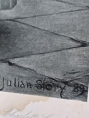 Julian Story “Charlotte Corday” Photogravure French Revolution Antique Print TLC
