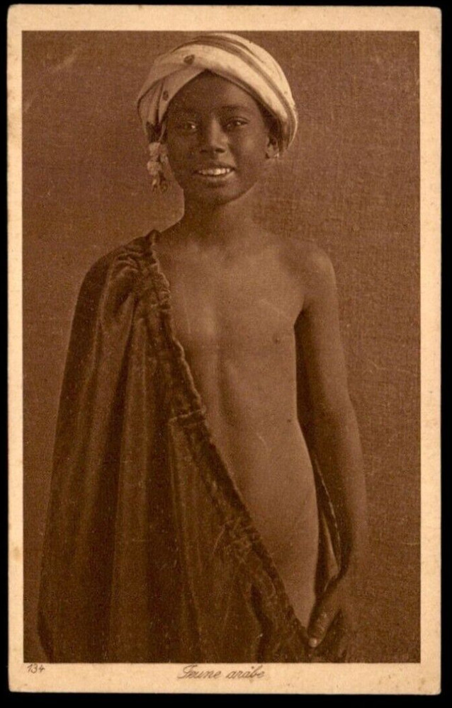 North Africa ethnic Arab nude male original vintage 1910s LEHNERT & LANDROCK