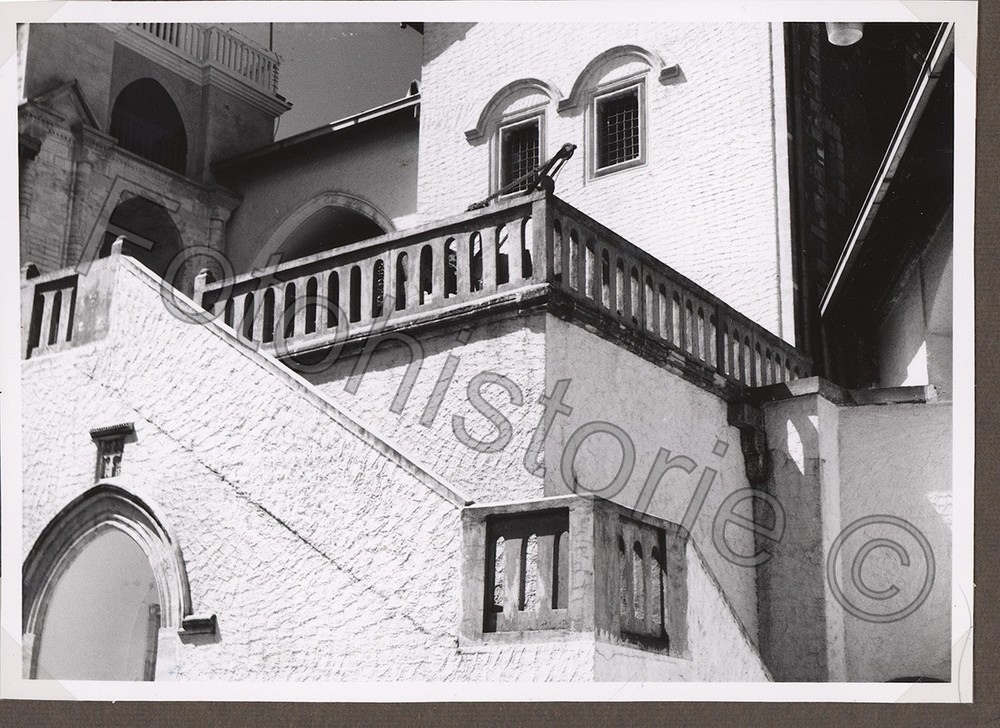 Photo Cyprus Kykos Monastery Arcades Staircase Architecture 1970s