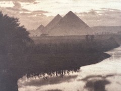 Lehnert and Landrock Antique Photo “CAIRO-TWILIGHT” w/ Matt