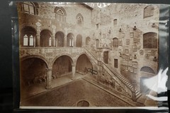 Photo Album View Florence Tuscany Bargello Palace Museum Courtyard Building Old