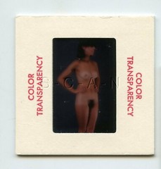 Org Camera Club Nude 1960s 35mm Slide / Negative- Suntan Lines- Endowed Woman #5