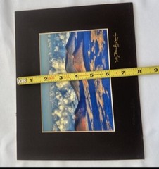 G Brad Lewis Signed Matted Photograph Volcano (No Frame)