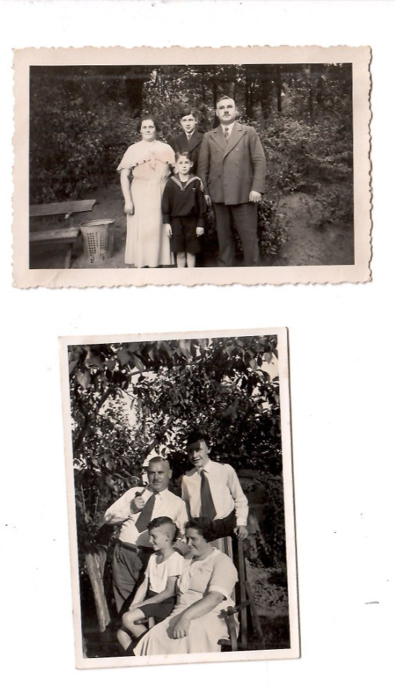14093 – 2 photos * family Adolf Genz * 1934