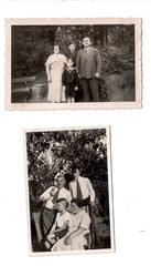14093 – 2 photos * family Adolf Genz * 1934