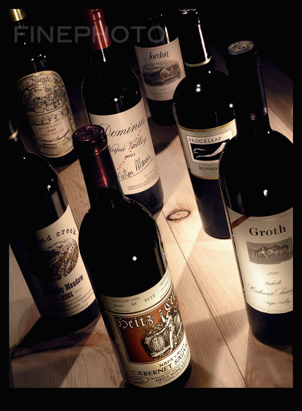 KELLY WILLIAM WRIGHT Original Napa Cellar Bottles WINE ART California Vino Photo