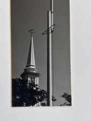 DOROTHY NORMAN “Falmouth Church and Flag Pole I” 1933 Silver Gelatin Ex-Museum