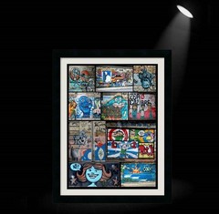 BRAZIL WALL GRAFFITI POSTER PRINT RIO DE JANEIRO COLLAGE STYLE 20×30