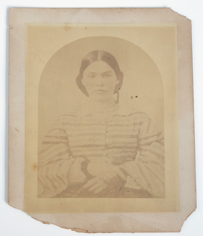 Vtg 1910s 20s Photograph Traditional Mexican Charro Woman B&W Sepia Portrait
