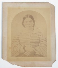 Vtg 1910s 20s Photograph Traditional Mexican Charro Woman B&W Sepia Portrait