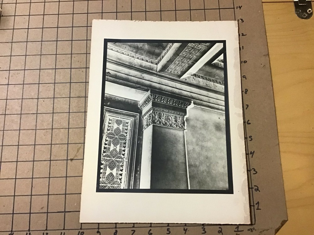 Vintage Original – PHOTO: IRVING & CASSON – A H DAVENPORT cOLUMN TOP inverse #2