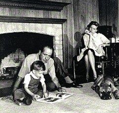 Humphrey Bogart, Lauren Bacall 1952 Fotofolio Art Print Card Photo By Sid Avery