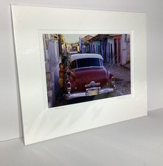 Fine Art Photograph Wash Day in Colorful Trinidad Cuba Signed & Matted
