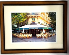 Locke Heemstra Photograph “Les Deux Magots” Paris Framed /Ready to Hang 18 x 14″