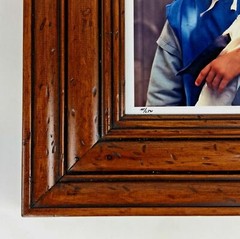 DICK BROWN Amish Girl Child Photo Picture Signed Folk Art Wall Decor PA Gift