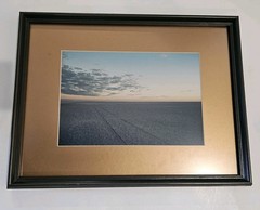 ART Photography Thin Clouds Over Sand Tire Prints Bronze Matte frame 13 x 17in