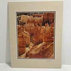 Original Photograph by John Gavrilis NAVAJO TRAIL BRYCE CANYON Signed w/Mat