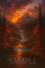 Digital Image Photo Wallpaper Desktop Picture Art Autumn Mountain Sunset