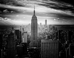 Empire State Building and downtown New York City 11″x14″ Photograph Print 11×14