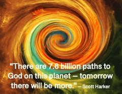 There Are 7.6 Billion Paths to God On This Planet 8.5×11″ Photo Print Quote