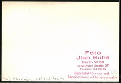 Photograph Ilse Buhs, Berlin, view Mannheim, National Theatre Mannheim
