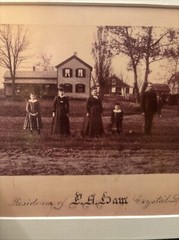 Vintage Farm Portrait Surreal Strange Bizarre BW Photograph Crystal Lake, WI #K