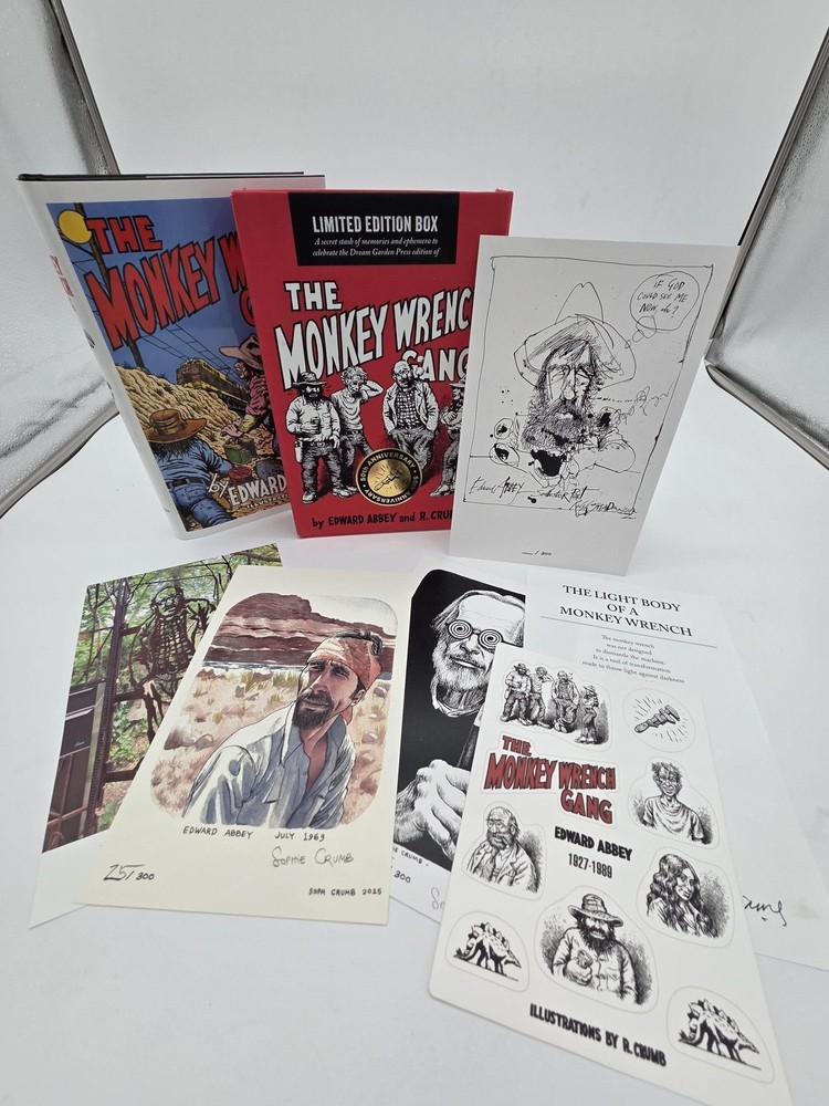 Edward Abbey / Monkey Wrench Gang Illustrated Edition and 50th Limited Signed ed