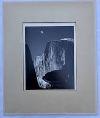 Ansel Adams Moon and Half Dome Special Edition Alan Ross Image 9.5 x 7.5 Framed