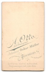 Photograph A. Otto, Altenburg, at the court theatre, portrait of a young woman