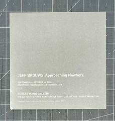 Jeff Brouws (b. 1955) Art Show Announcement Card 2006 – Approaching Nowhere