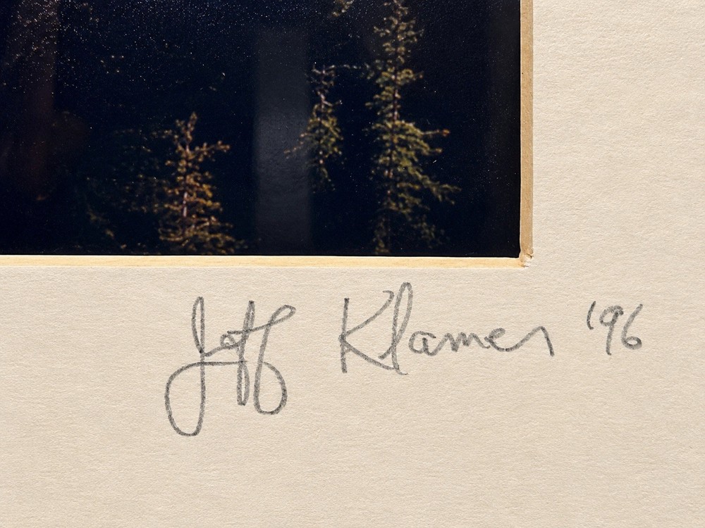 Jeff Klamer 1996 Signed Big Sur “Nepenthe View” 12” Framed Matted 5×7 Photo Art