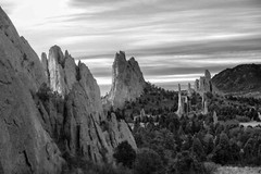 Rocky Mountain Photography Print – Garden of the Gods Colorado Black and White
