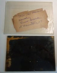 Antique Photograph Glass Negative Manito Park Streetcar Man’s House 1909 Spokane