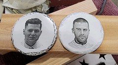 4″ Laser Etched Photo Coasters Set ( One Set= 5 Pieces)