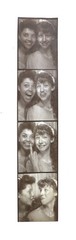 Jennifer McComb / Photobooth photostrip of two friends at Fantasy Island 1980