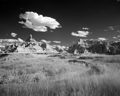 Infrared view of Badlands National Park in South Dakota 8″x10″ Photo Print 8×10