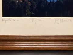 Jeff Klamer 1996 Signed Big Sur “Nepenthe View” 12” Framed Matted 5×7 Photo Art