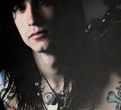 Large Format High Quality Color Photographic Print Tattooed Rock and Roll Guy