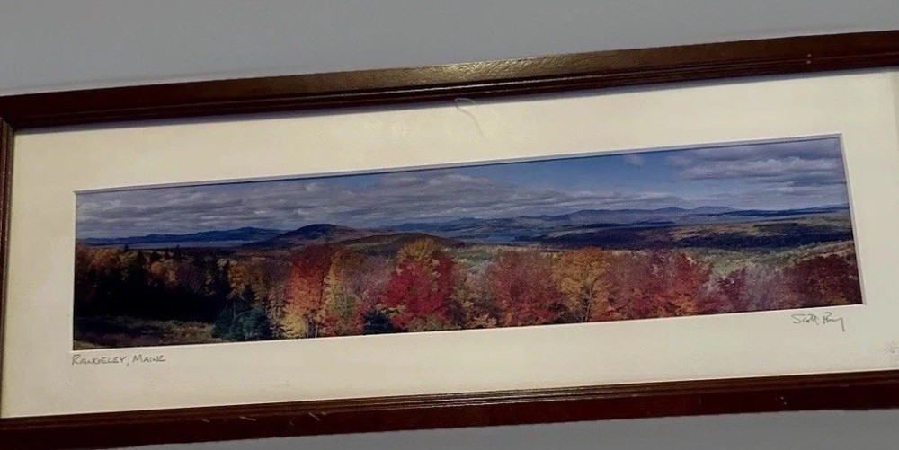 Photographic Landscape 180• View Rangely Maine By Scott Perry Signed Framed