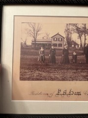 Vintage Farm Portrait Surreal Strange Bizarre BW Photograph Crystal Lake, WI #K