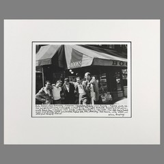 City Lights Bookstore, Kerouac, Cassady, Ginsberg, Ferlinghetti – Matted Print