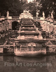 Eugene Atget photo, Paris fountain, early 1900s