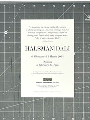 Phillipe Halsman (1906-1979) Art Show Announcement Card – Dali Photographs 2004