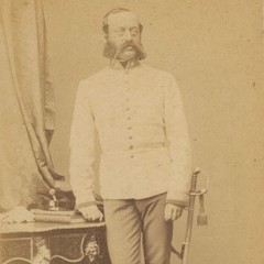 Ludwig Angerer Viktor Freiherr von Coburg carte de visite photograph Vienna 1861