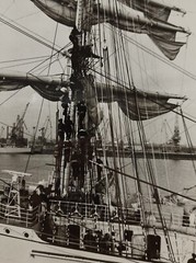 Original Vintage USSR Photo, Sailboat “Tovarishch”, Ukrainian vintage photo